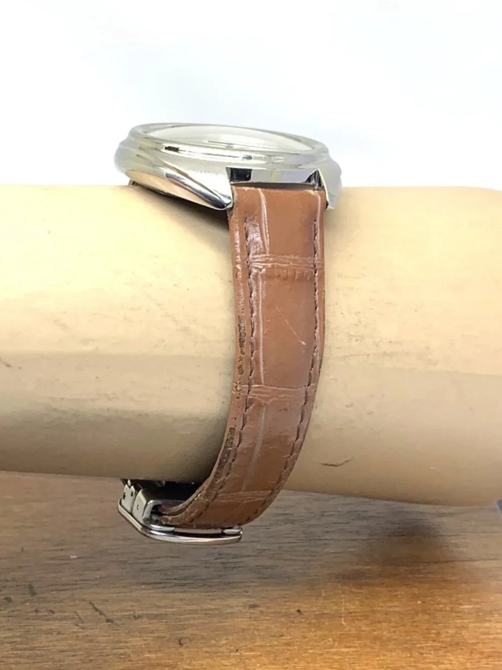 Cartier Cle WSCL0017 Womens Watch Swiss Automatic Silver Dial Brown Leather 35mm